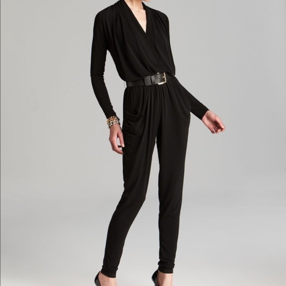 MICHAEL Michael Kors Belted Jersey Jumpsuit